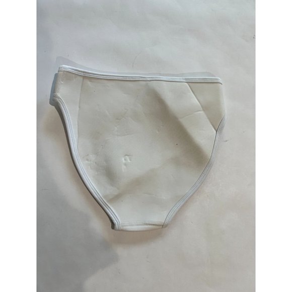Zacob Sportiv V-Neck Bikini Bottoms in White - Picture 3 of 4